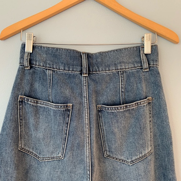 Joe’s Jeans The Blake Utility Ultra High Rise Raw Hem Crop Wide Leg Jeans 27 💙 - Picture 5 of 8